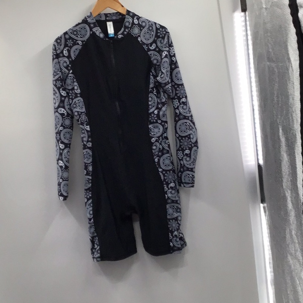 Black and White Paisley Jumpsuit